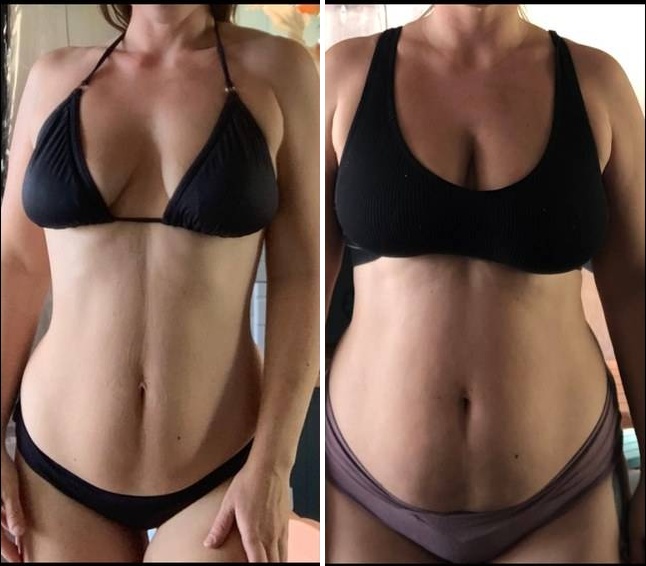 Izabelle postpartum transformation - core