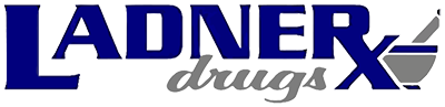 Ladner Drugs independent pharmacy logo with mortar and pestle