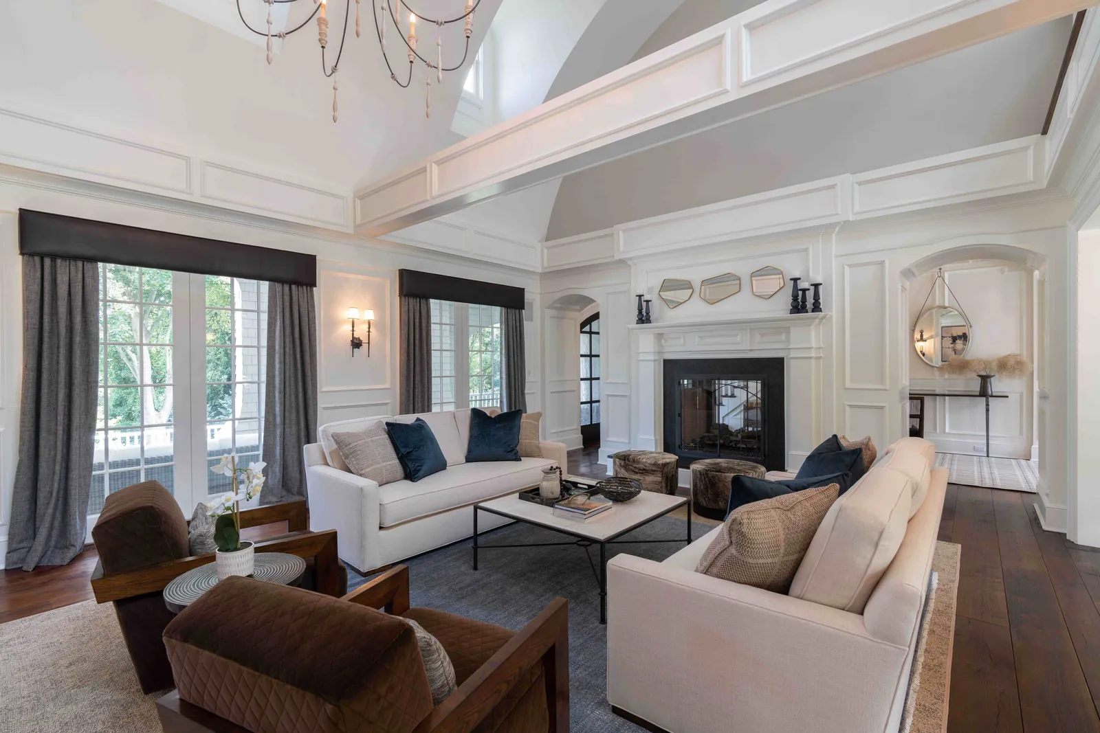 Living space design - formal seating arrangement