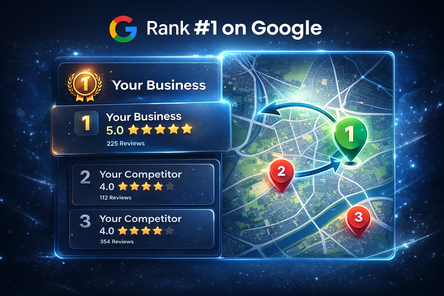 Rank #1 on Google Maps visual
