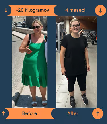 Rezultat člana Bin Gym — prej in potem
