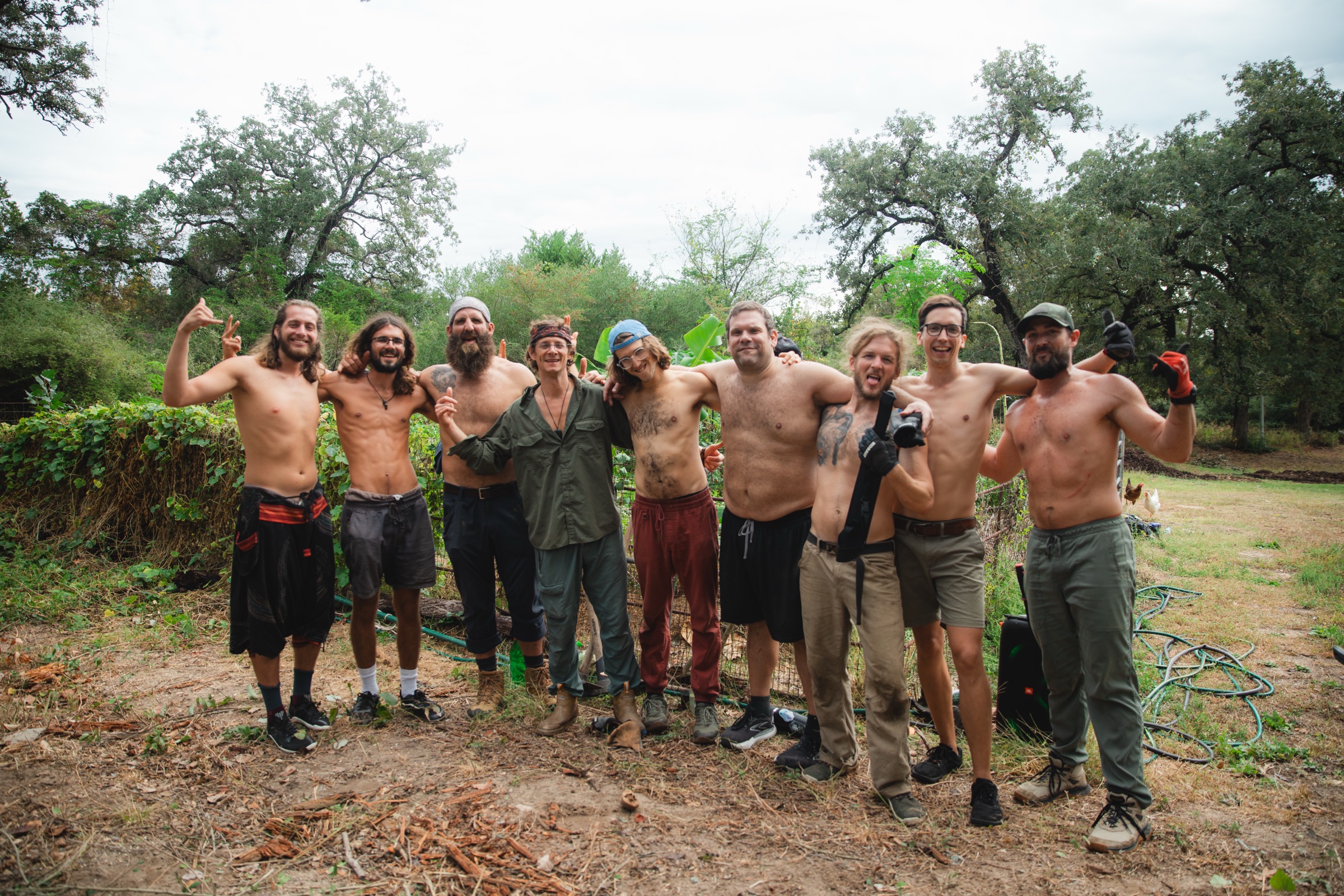 Community gathering at Haven workday