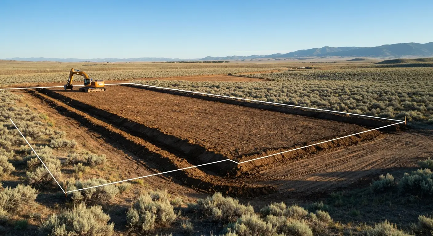 Land clearing and ditch work