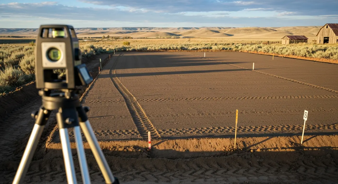 Graded building pad