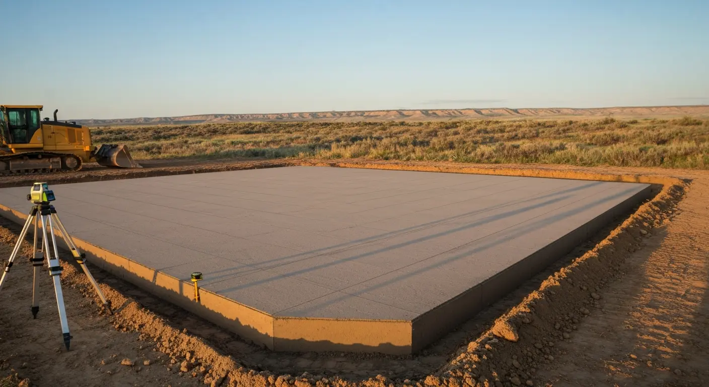 Land grading for foundation