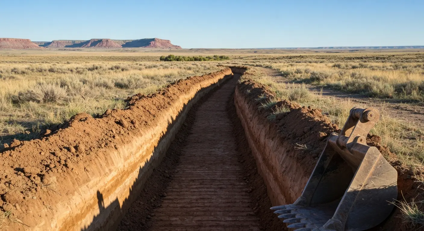 Ditching and trenching work