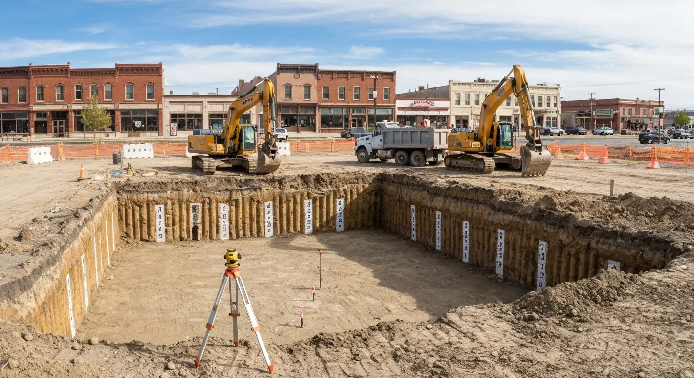 Foundation excavation project