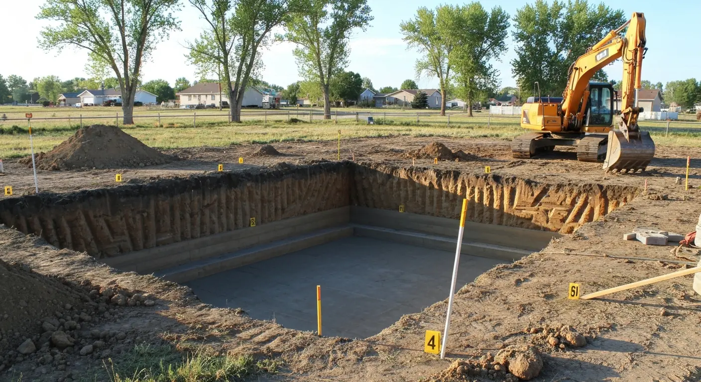 Foundation excavation project