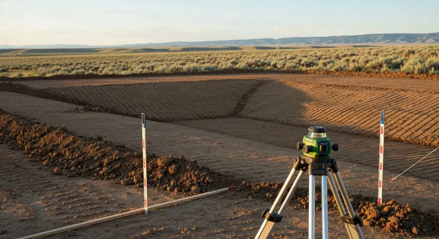 Site grading and leveling