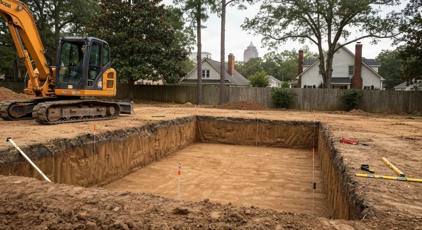 Foundation excavation project