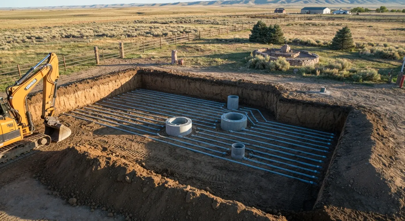 Septic system installation