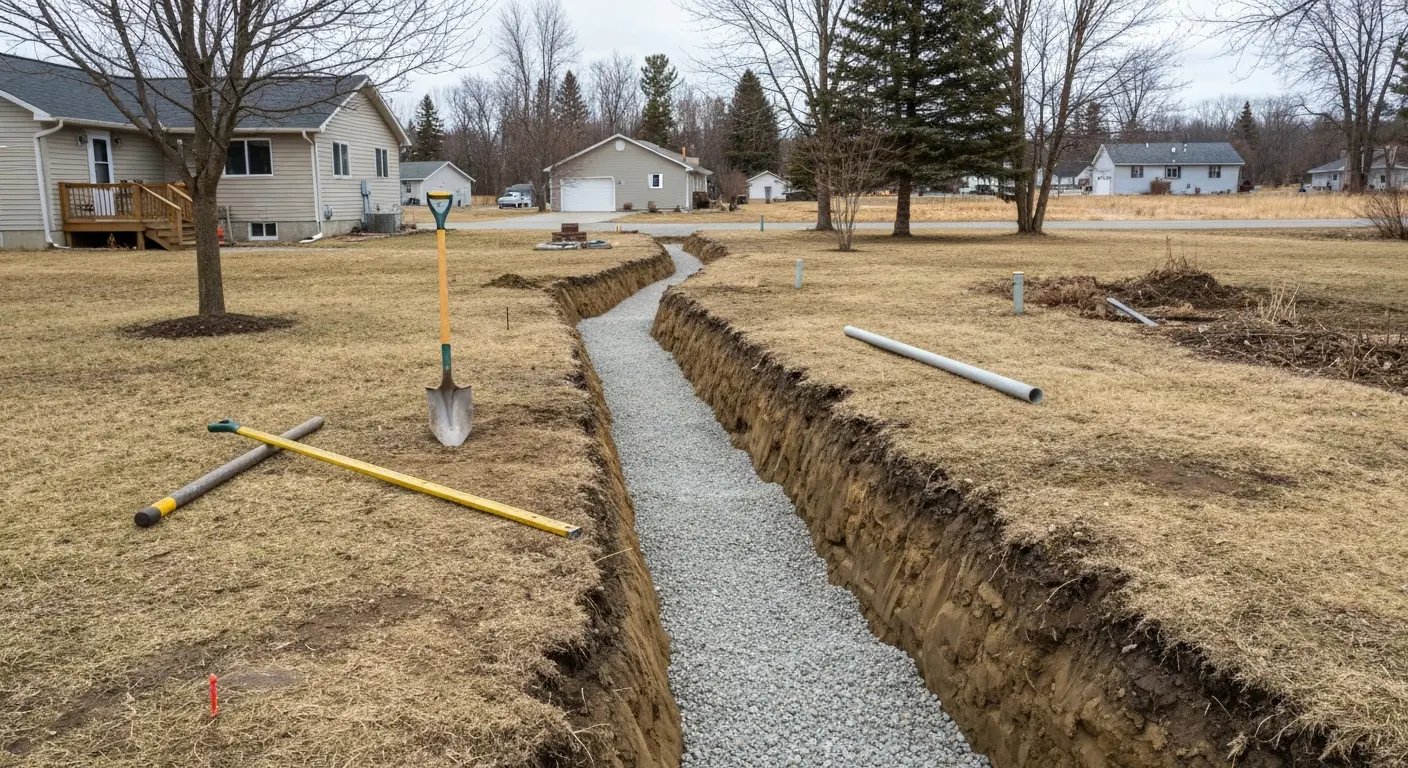 Ditching and drainage excavation
