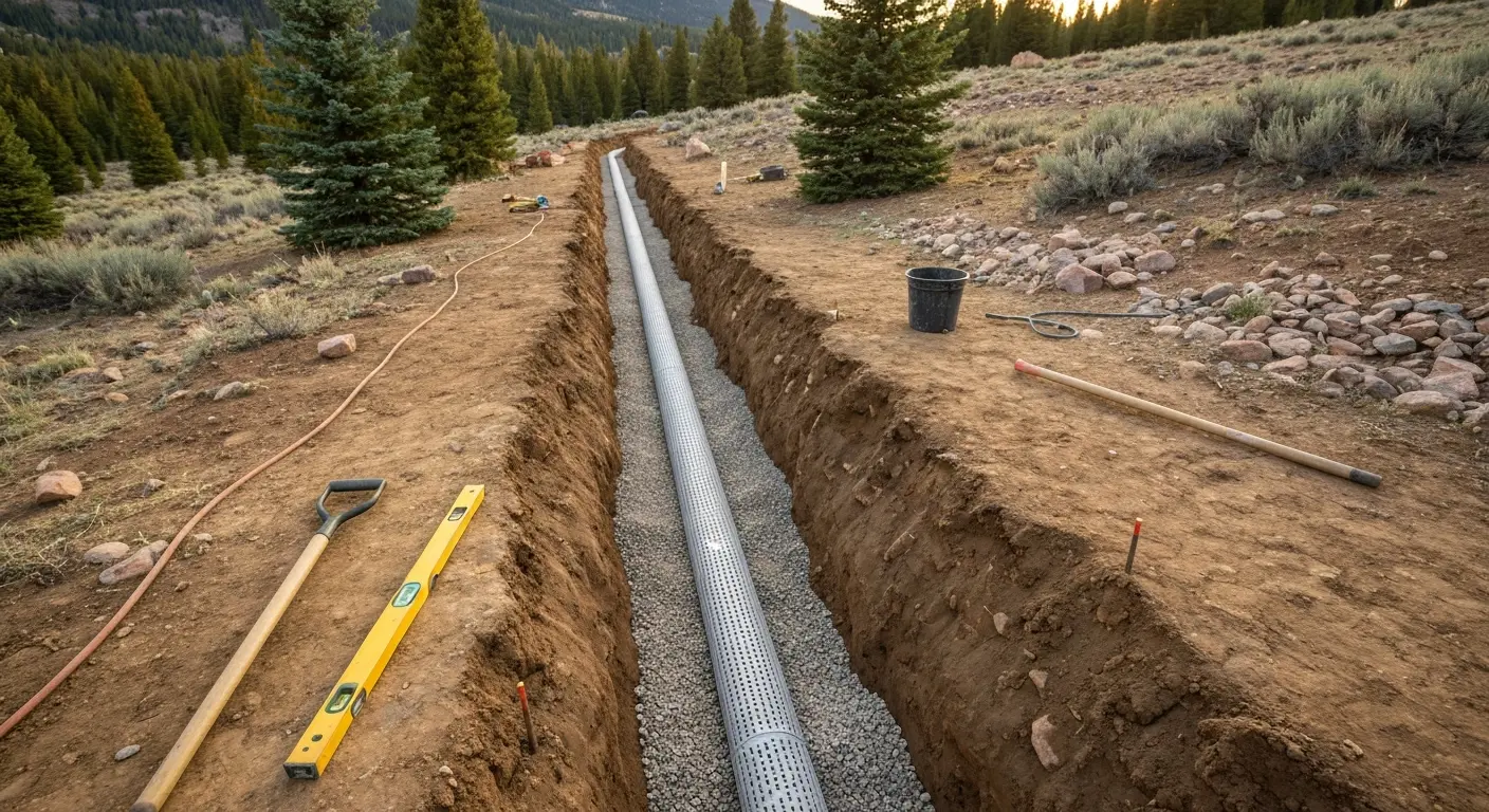 Drainage and ditching work