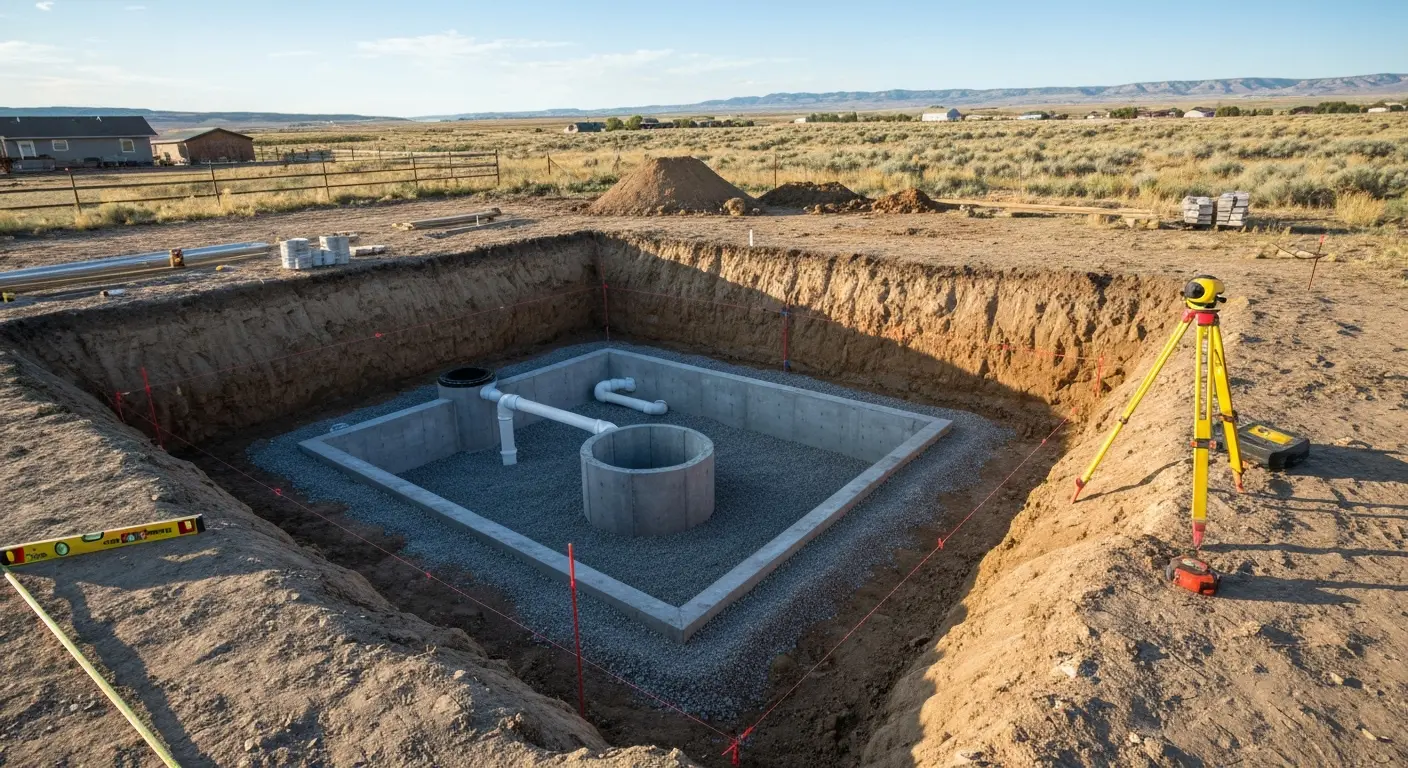 Septic tank installation