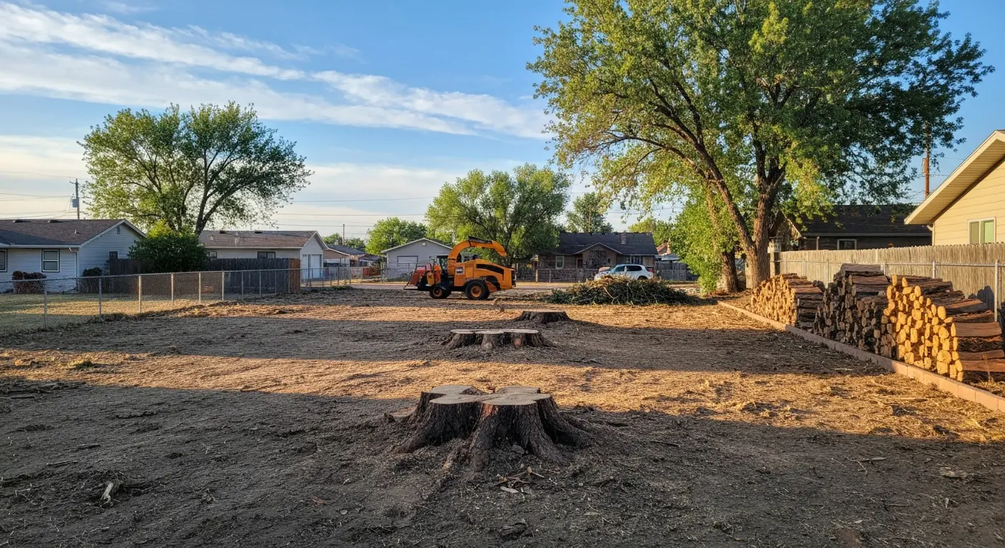 Tree removal in Riverton