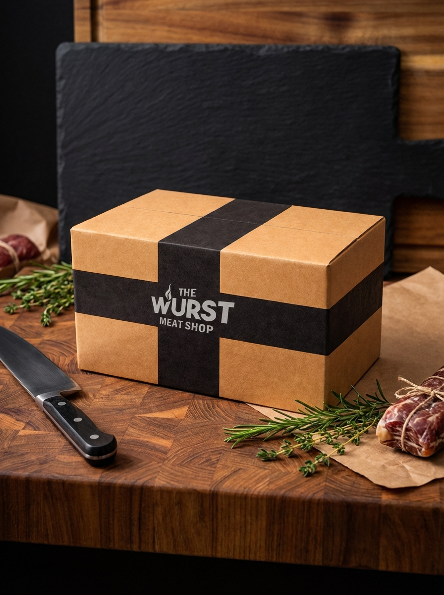 Local artisan butcher shop in Saratoga Springs, Utah offering premium meat subscription boxes for fresh, high-quality cuts available for pickup.