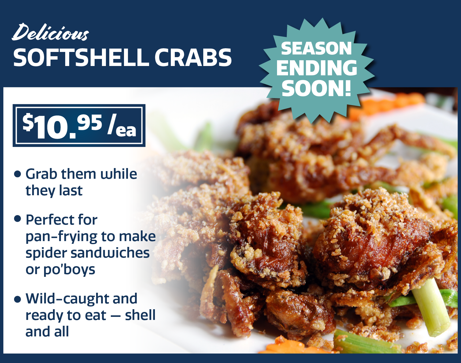 Softshell crabs