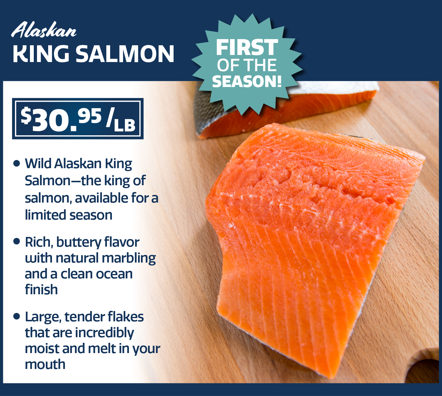 fresh king salmon