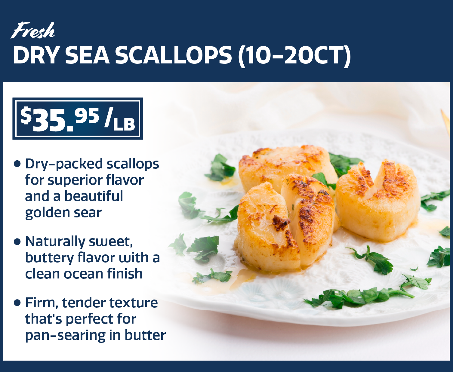 dry sea scallops