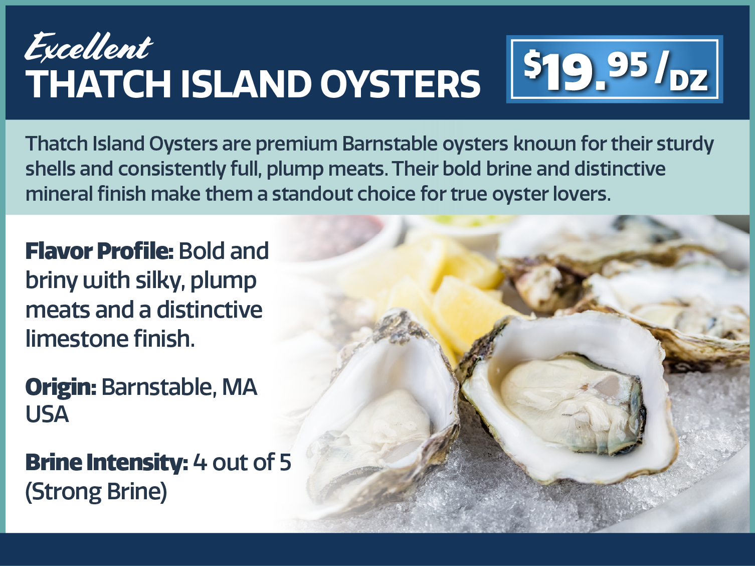 Thatch Island oysters
