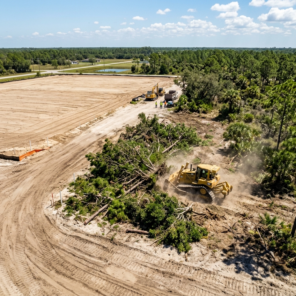 Land Clearing in Plantation FL