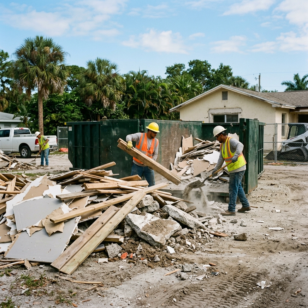 Construction debris removal Plantation FL