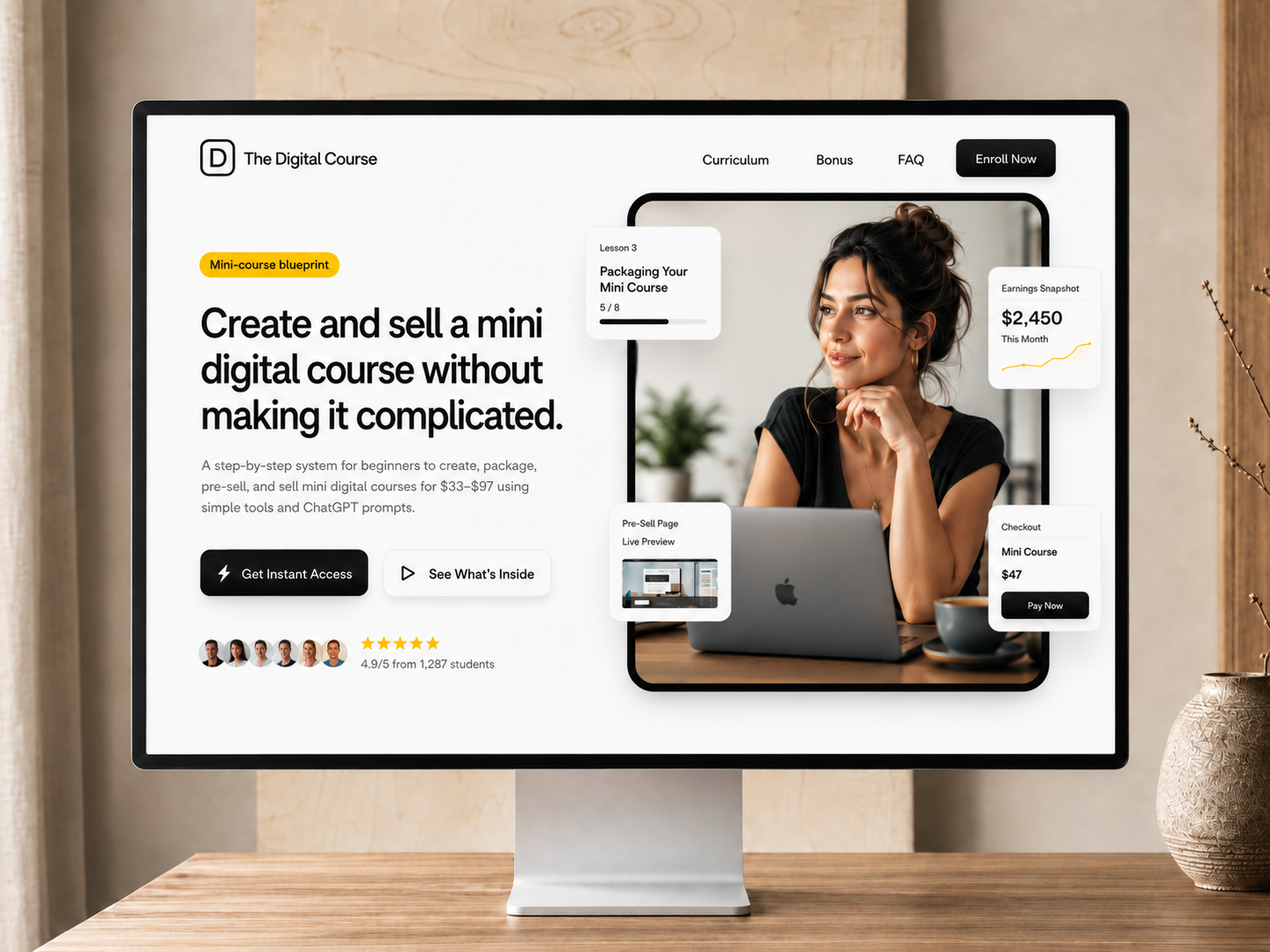 Digital Course Sales Funnel, Funnels