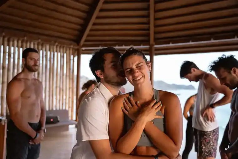The SurfYogaBeer crew in Nicaragua, strangers turned family