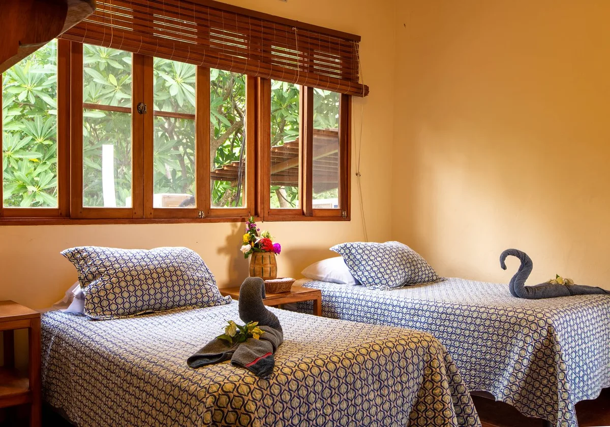 Shared room with twin beds