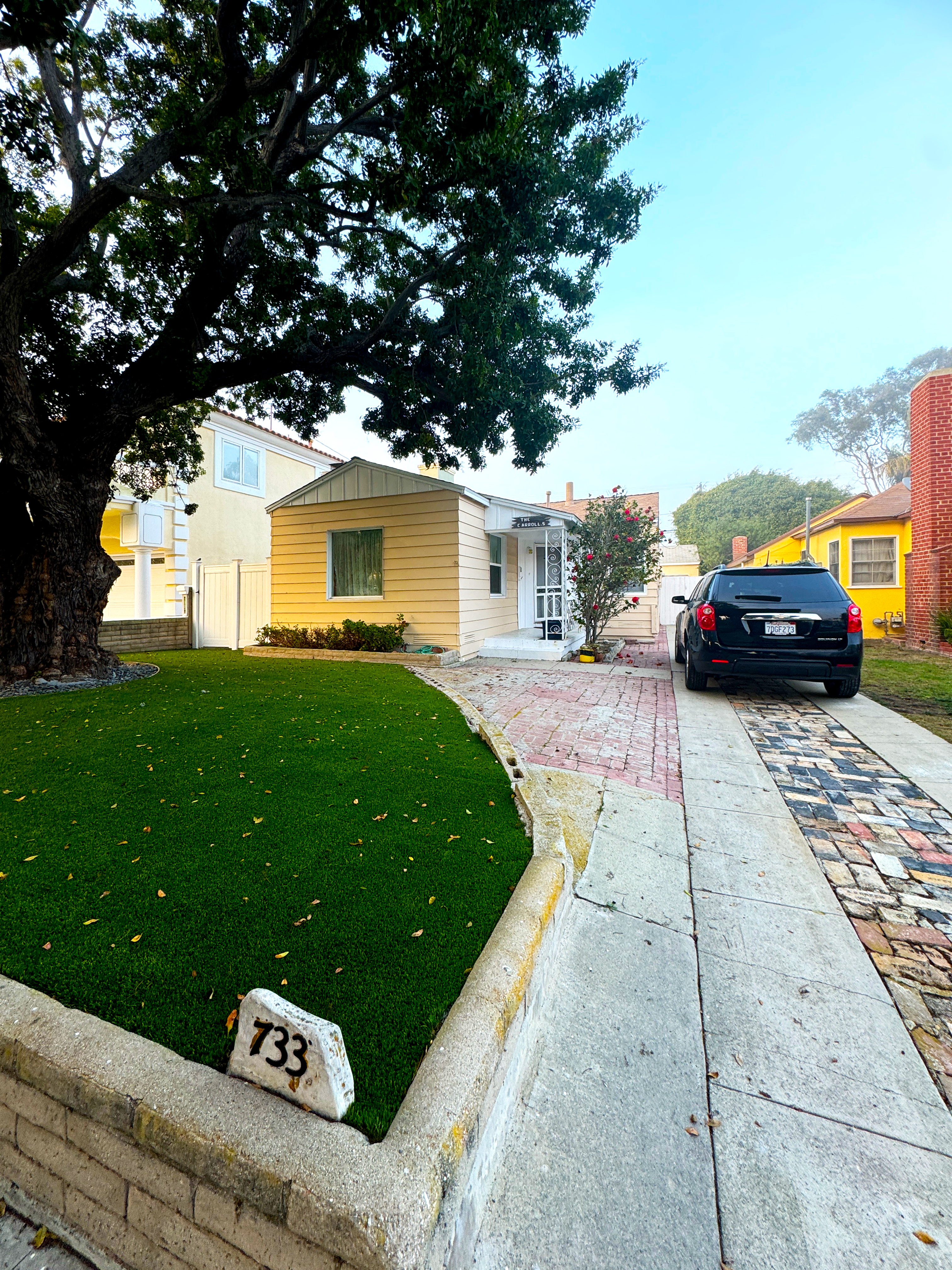 Cottage exterior and front walk