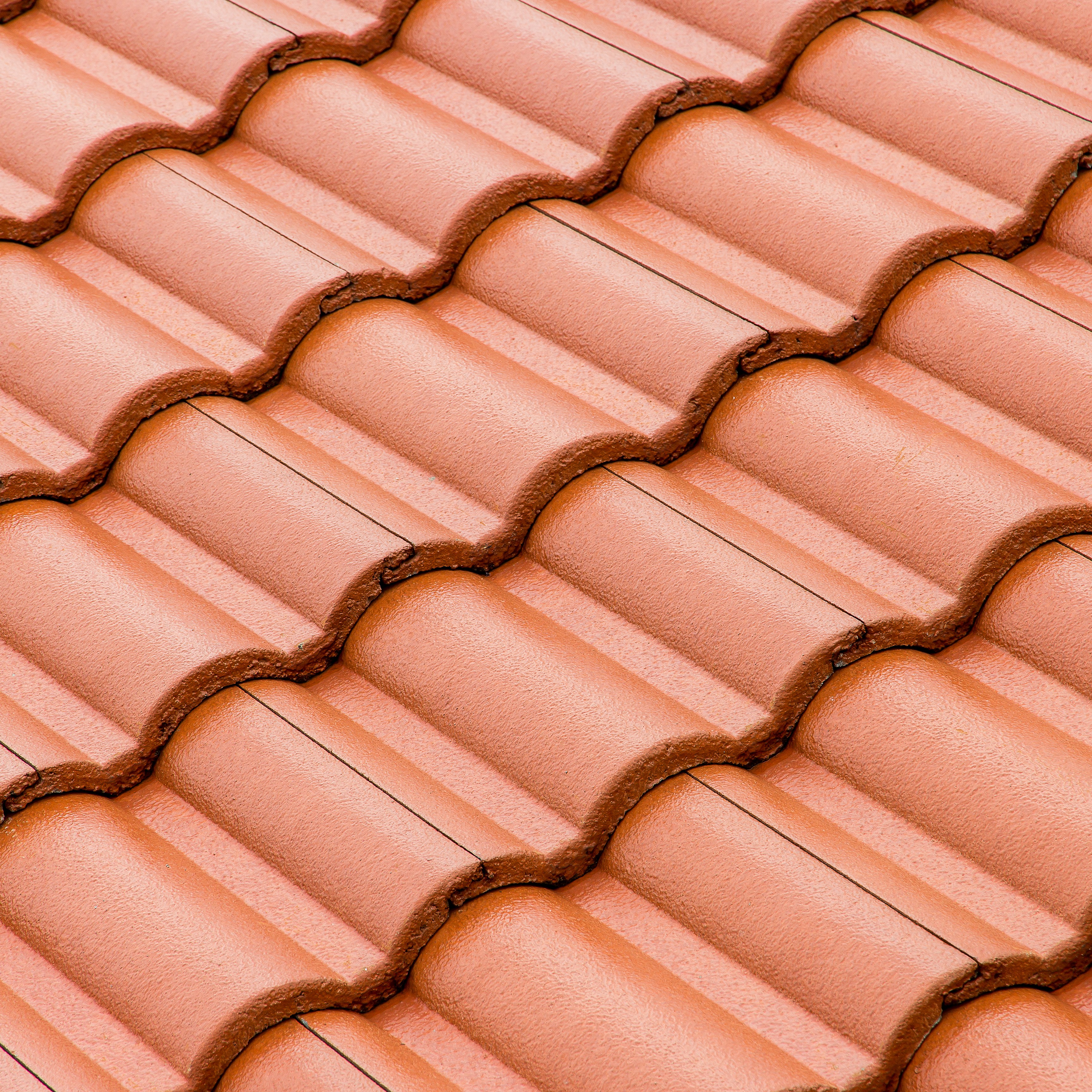 Tile roof — curved clay or concrete tiles