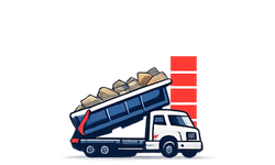 Half load junk removal truck