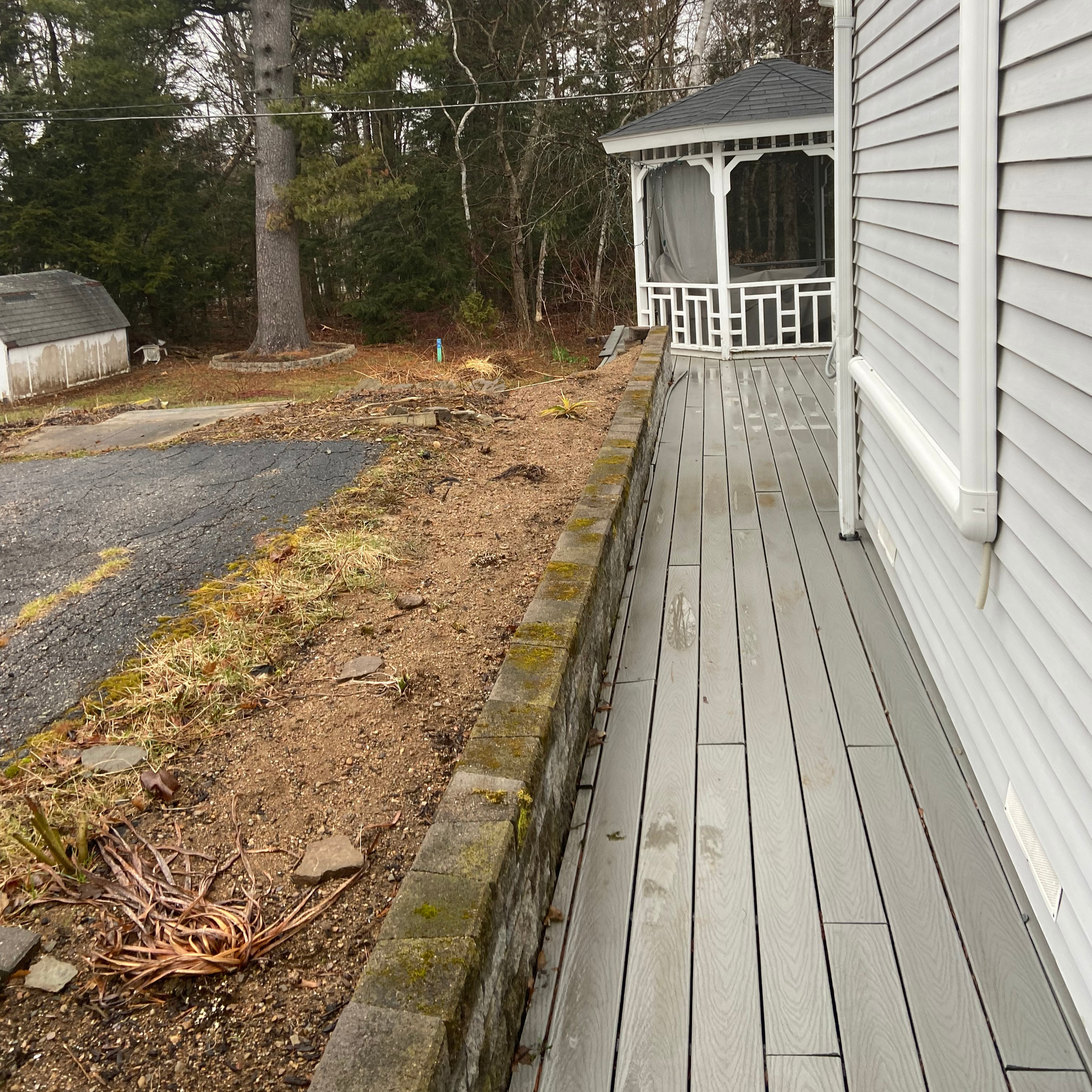 Space after new fence  1