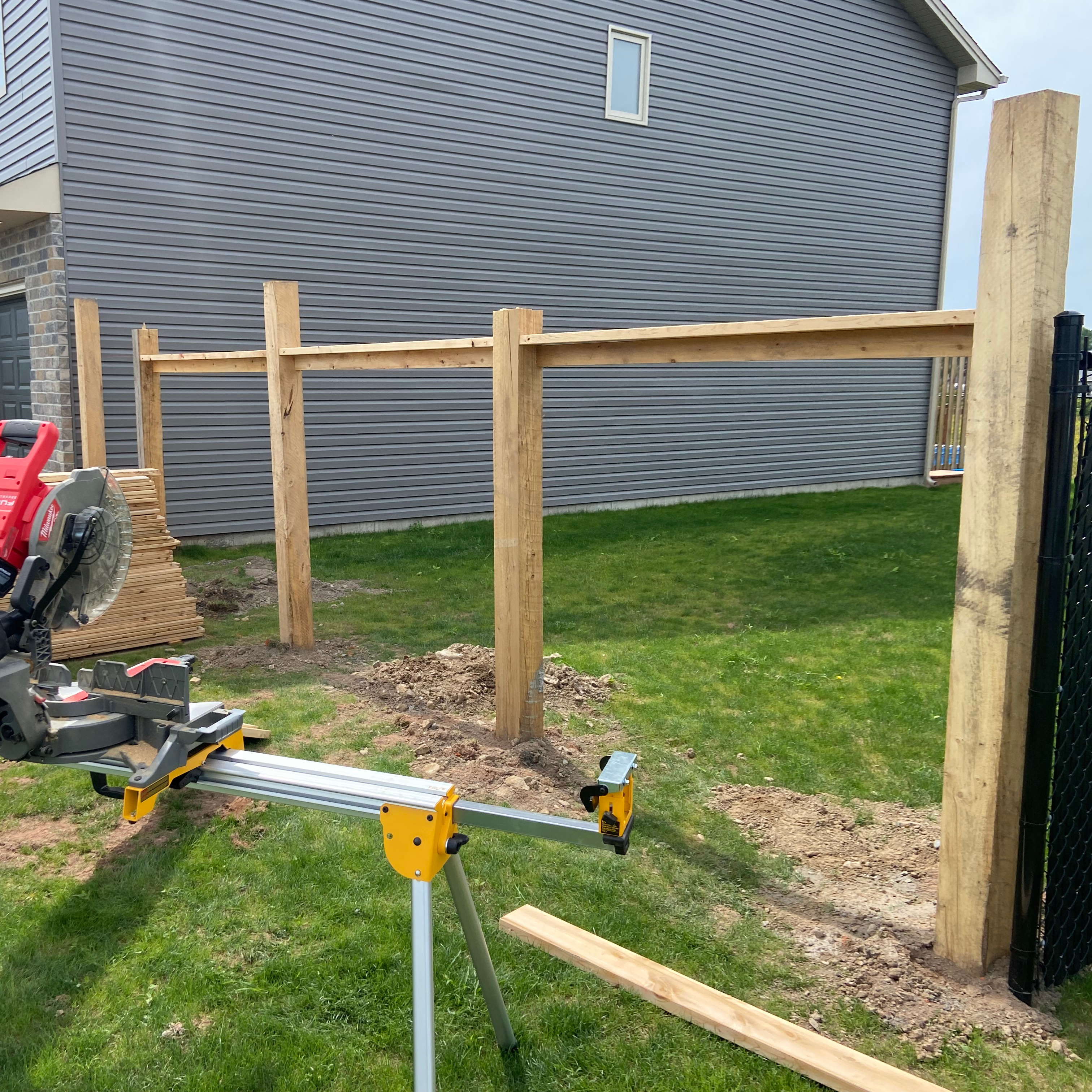 Space after new fence 2