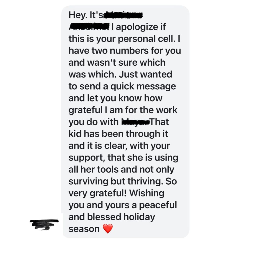 Parent feedback screenshot 16