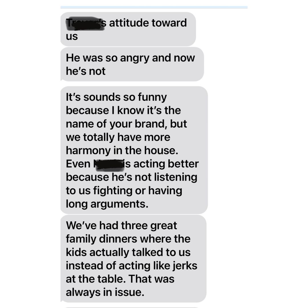 Parent feedback screenshot 20