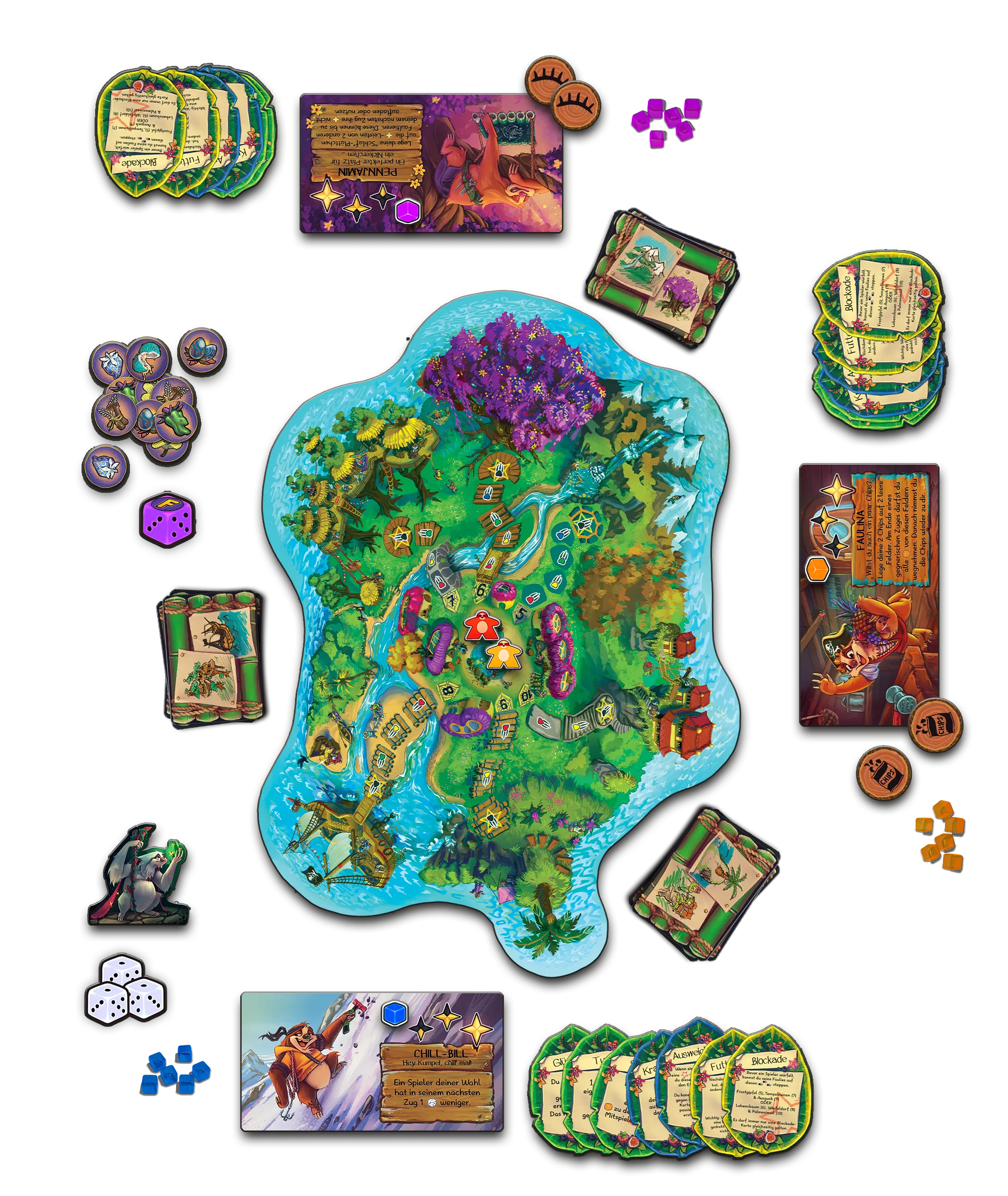 Spielprinzip mit Spielmaterial