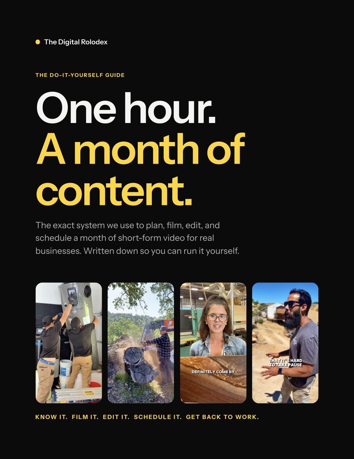 The One-Hour Content System guide
