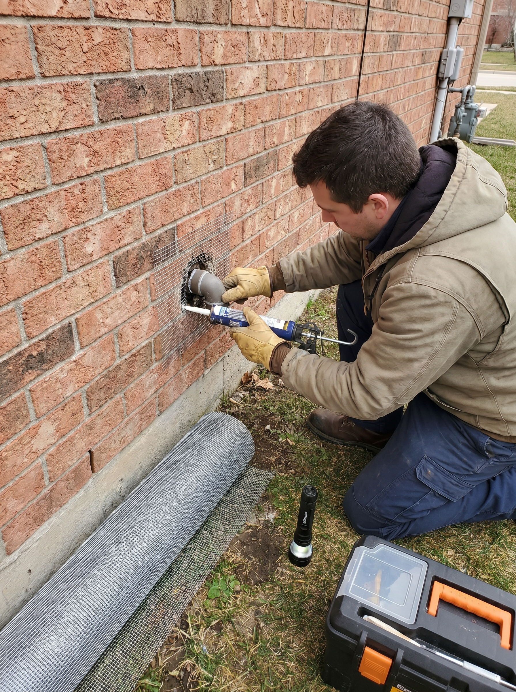 Rodent proofing residential
