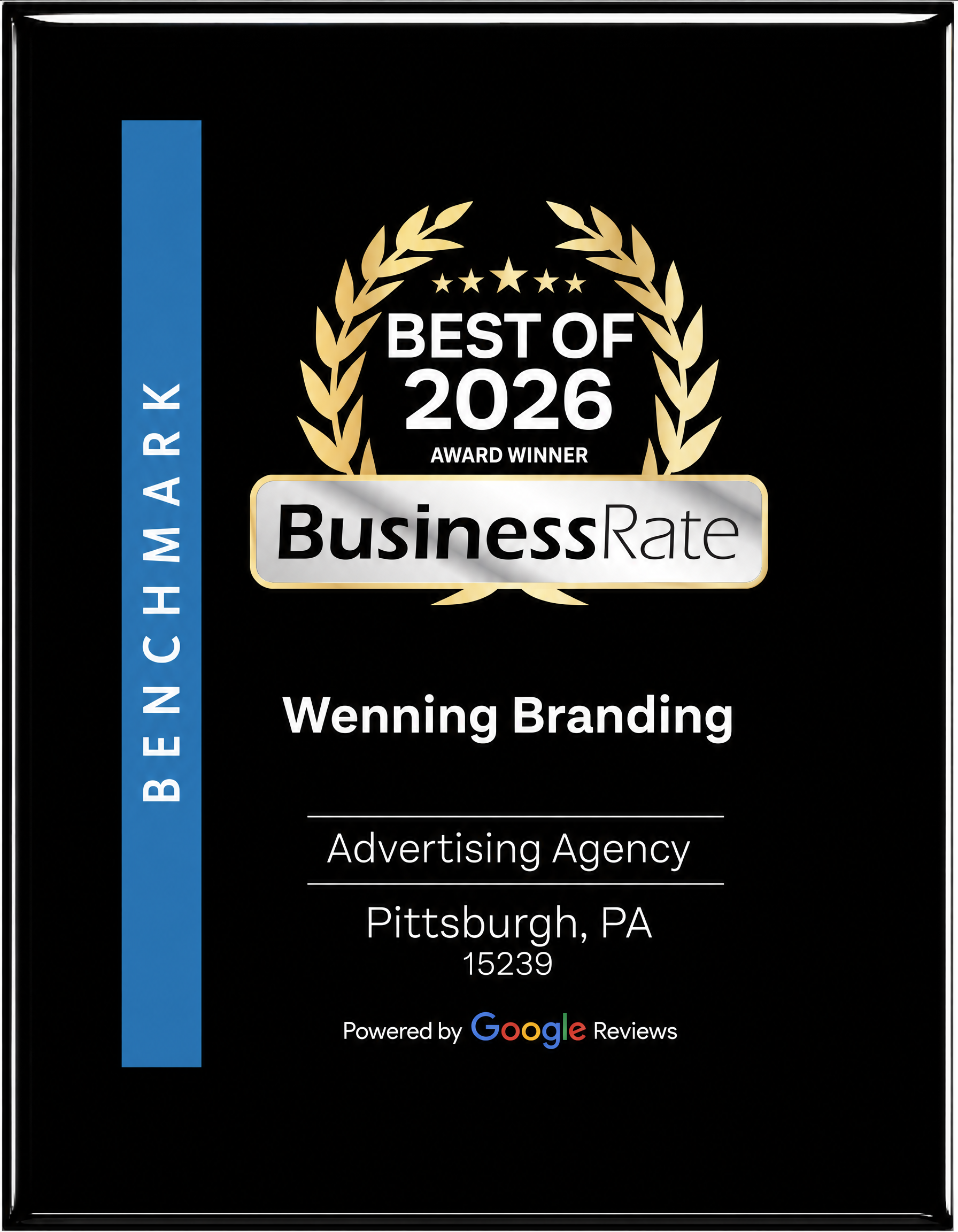 Wenning Branding named Best of 2026 Advertising Agency in Pittsburgh by BusinessRate