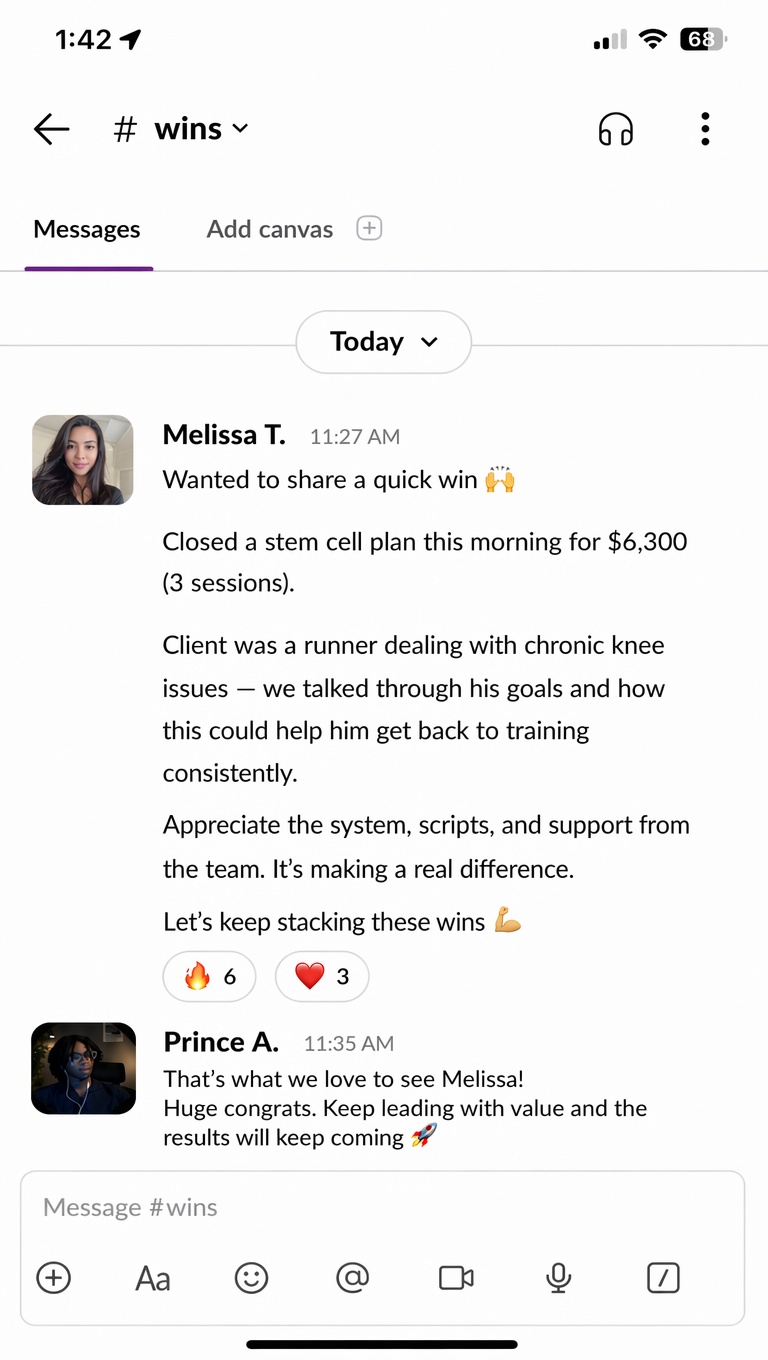 Client result