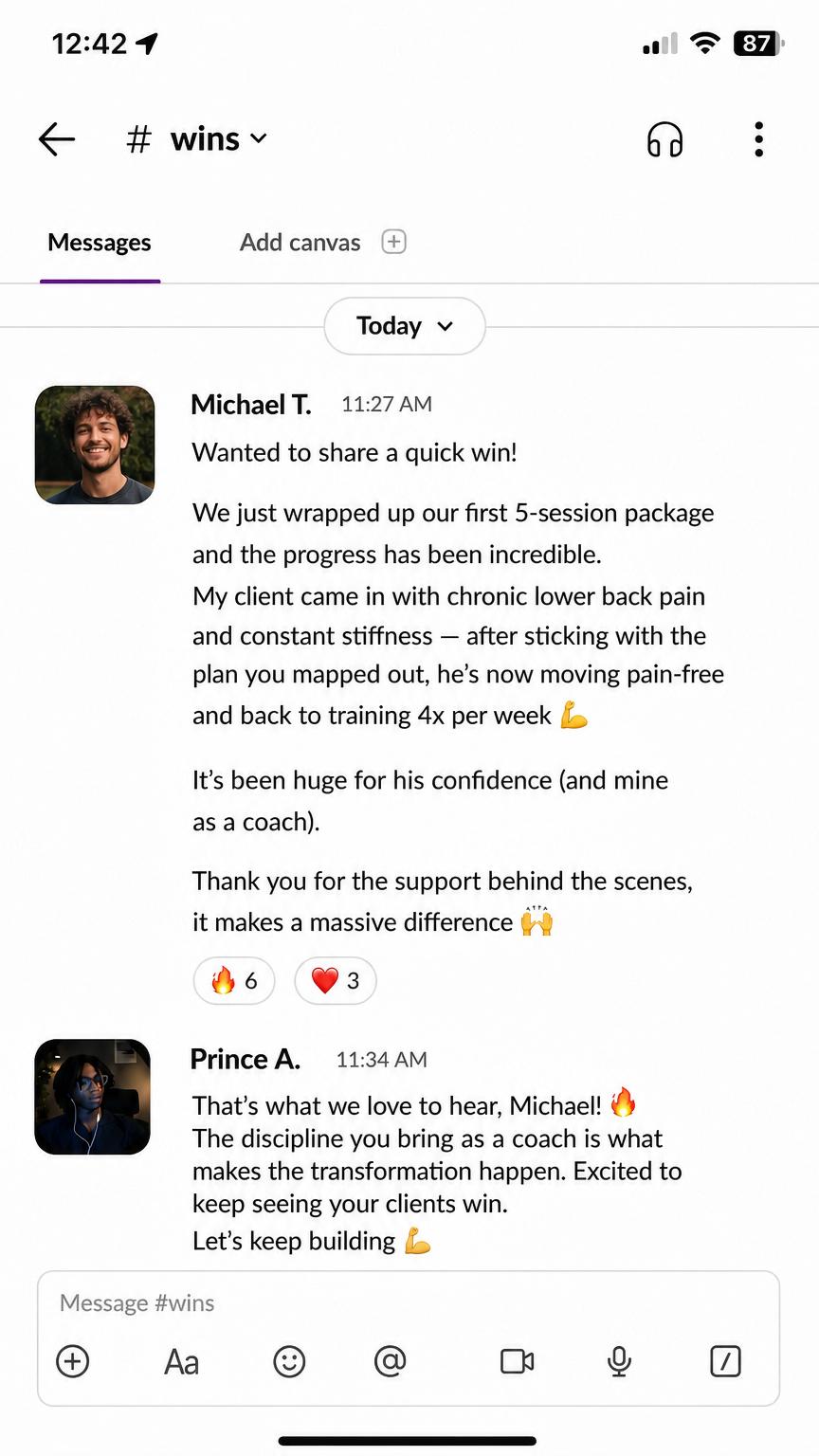 Client result