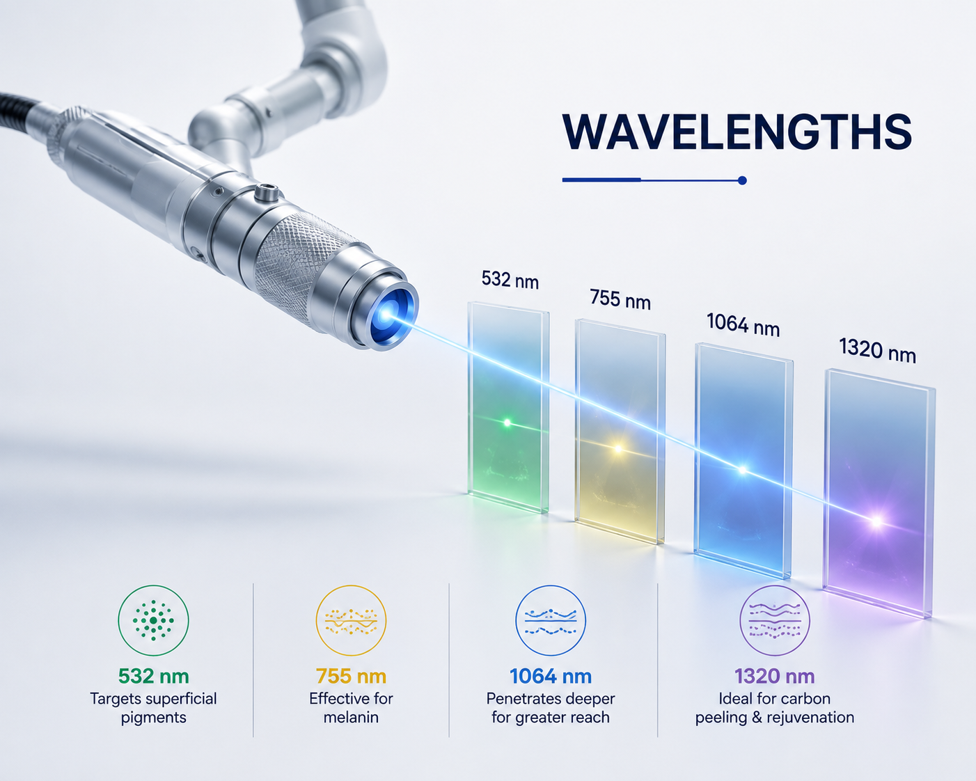 Skin Penetration Depth by Wavelength