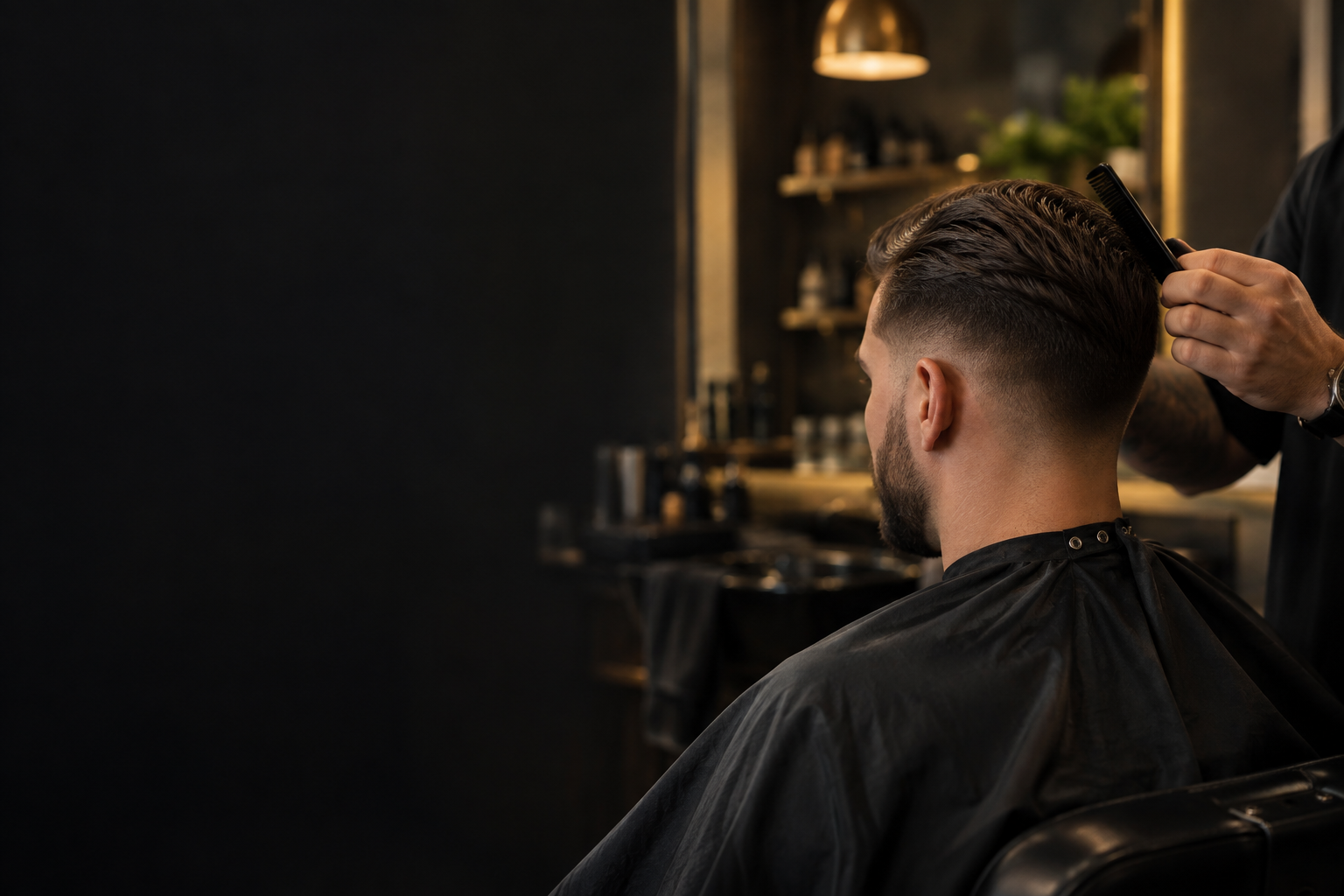 Barbering in a salon — decorative image