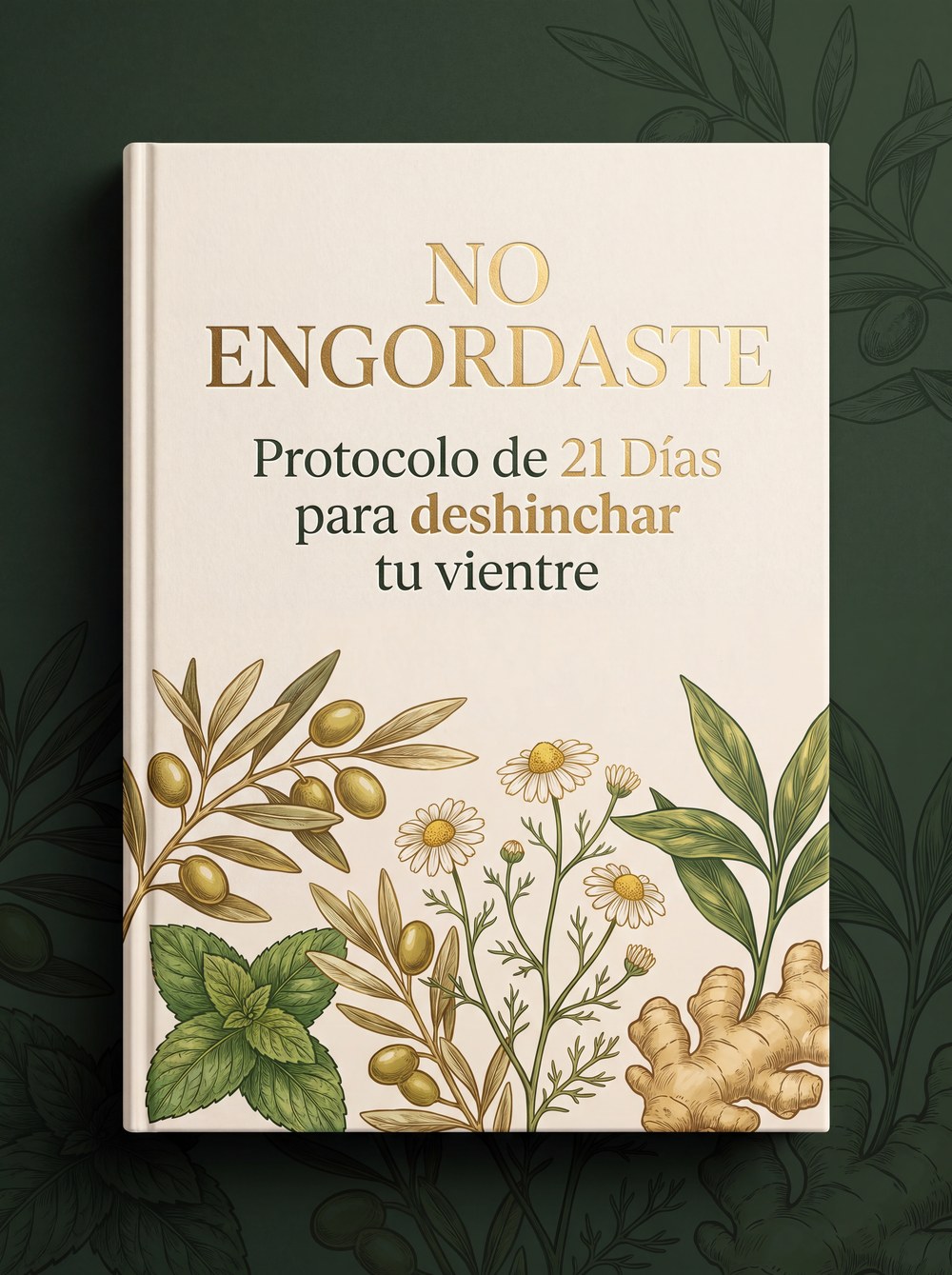 Protocolo 21 Días — Libro 'NO ENGORDASTE' portada y mockup 3D