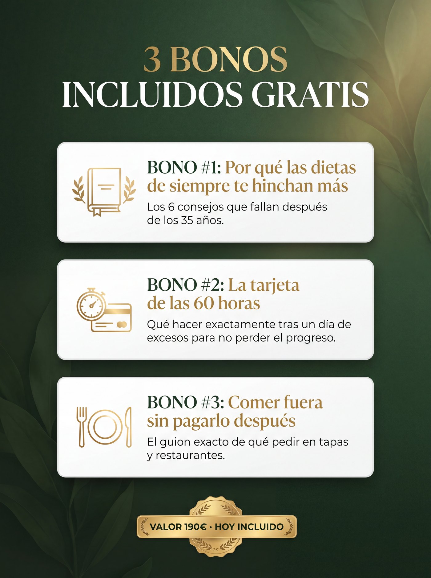 3 Bonos Incluidos con el protocolo