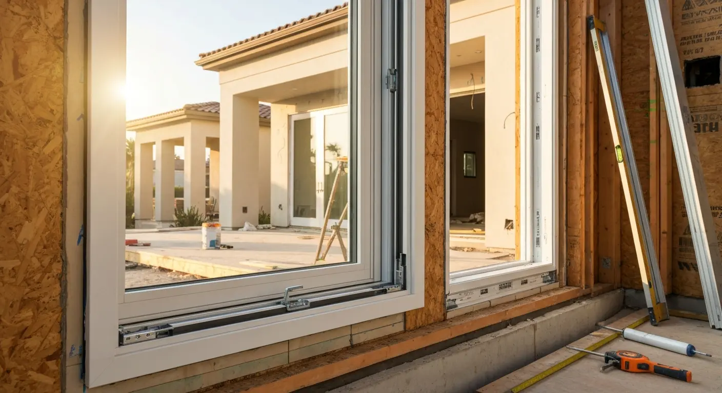 Window installation for home addition