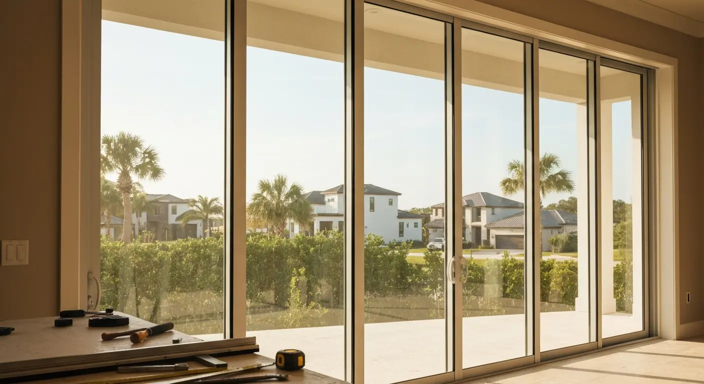 Custom glass installation
