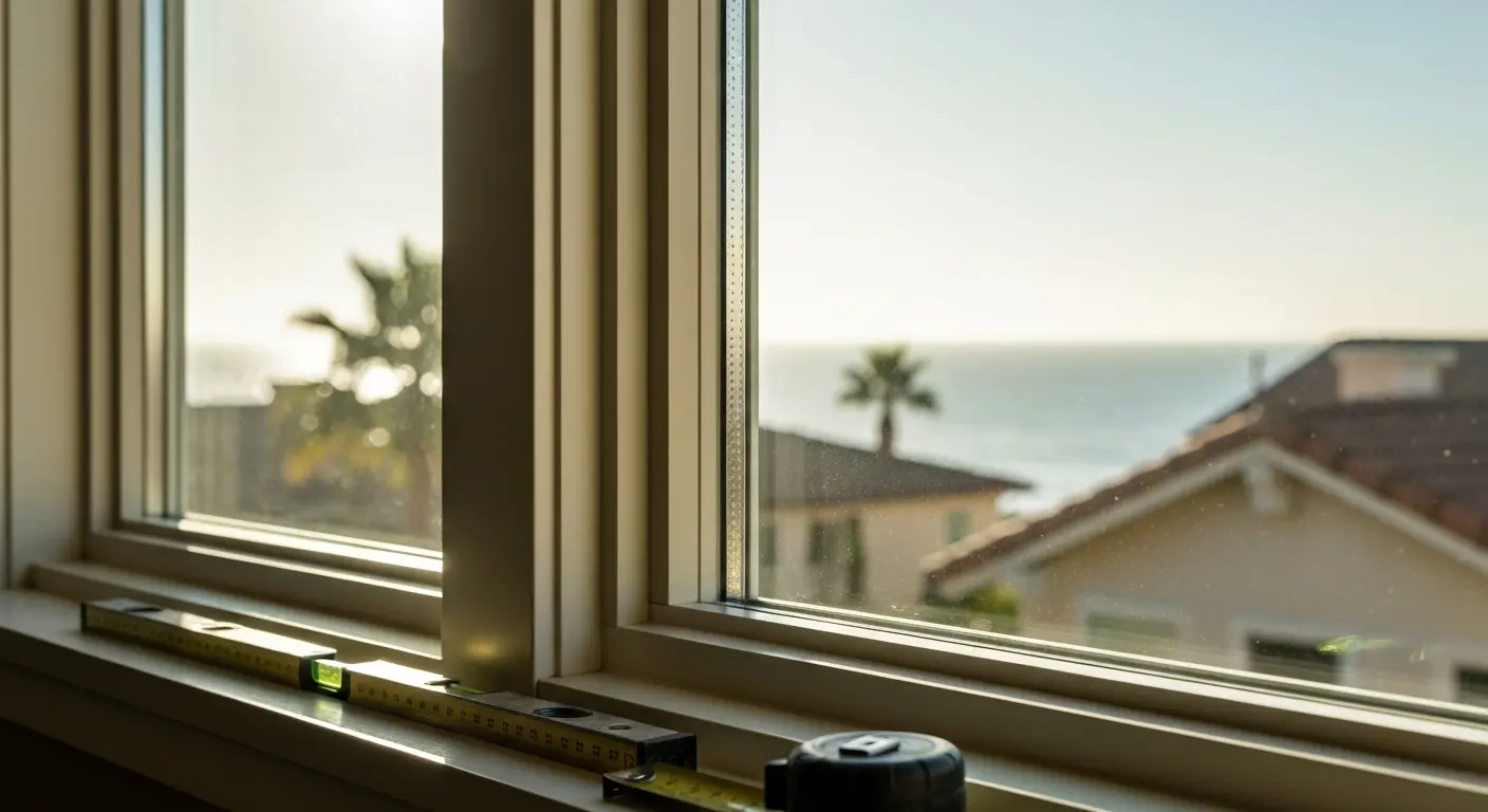 Window replacement in Newport Beach home