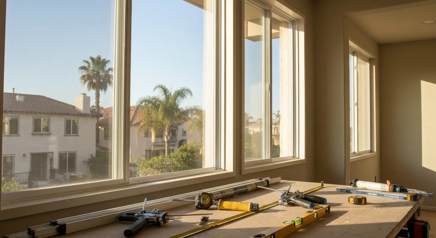 Window replacement in Orange County home
